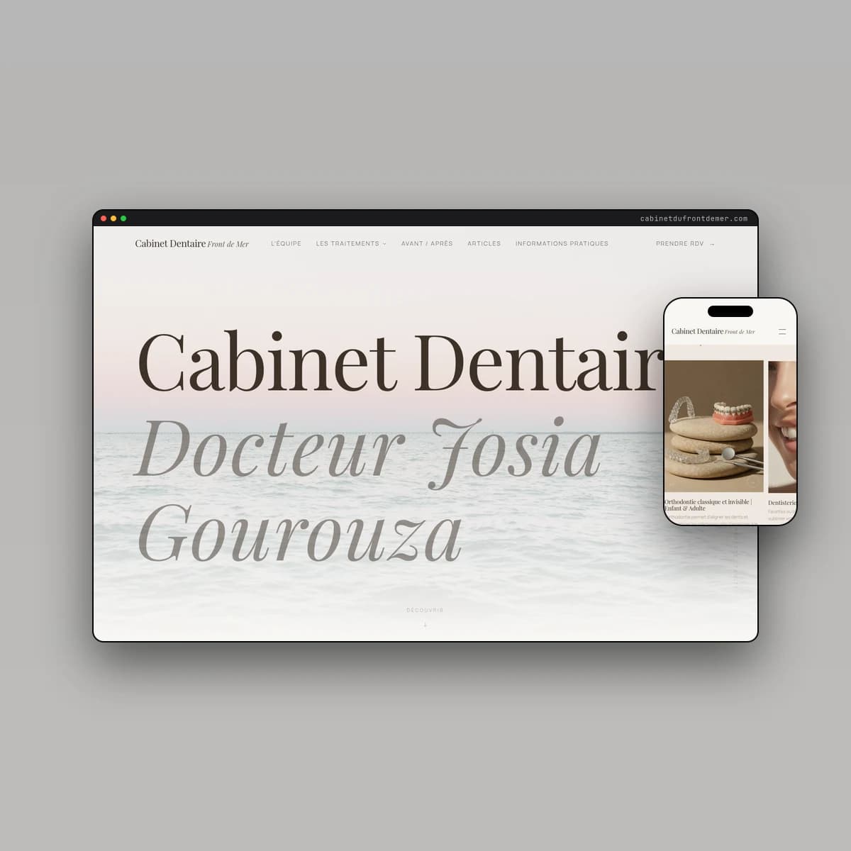 Site du Cabinet Dentaire Front de Mer à Papeete : présentation des soins et prise de rendez-vous